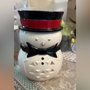 Yankee Candle Jack Frost Tuxedo Jar Candle Holder Excellent Condition